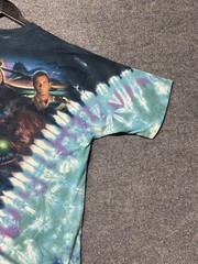 Vintage Star Wars Liquid Blue Shirt Mens XL Blue Tie Dye Jar Jar Graphic Tee