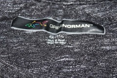 Greg Norman Shark Logo Mens Size XXL Black Heather T-Shirt Cotton And Polyester