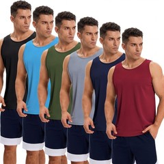 6 Pack Men’s Quick Dry Workout Tank Tops Breathable Gym Sleeveless Muscle Shi…