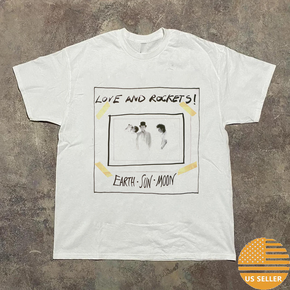 Love and Rockets Earth Sun Moon Short Sleeve T Shirt Full Size S-5XL