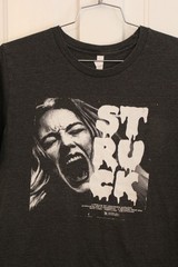 STRUCK Movie SHIRT Large Gray Short Sleeve Cotton Poly Blend Salt Lake Portland