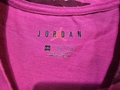 Nike Air Jordan Printed Poolside T-Shirt Mens Sz 2XL Active Fuchsia Pink