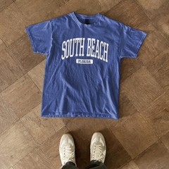 South Beach Florida Souvenir Beach, Aesthetic, Minimalist T-Shirt