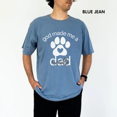 Custom God Made Me CatDog Dad Gildan Tee Funny Pet Lover Gift