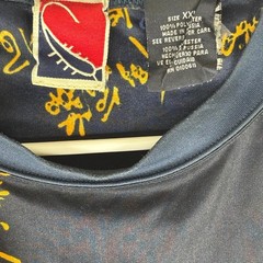 Vintage Japanese Script Graphic Shirt XXL Samurai Anime Y2K