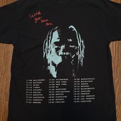 Travis Scott Astroworld Tour Wish You Were Here Tshirt 100% Double Sided Sz. L