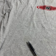 Vintage 90s New Balance Center Logo Gray XX-Large Long-Sleeve T-Shirt Skater