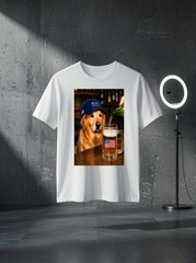 Unisex Funny Golden Retriever Meme Drinking Beer 250th Anniversary Graphic