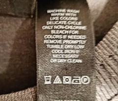 Vintage 90s Claiborne Mens Grey Verticle Lines Ribbed Crew Neck T-Shirt Men’s M