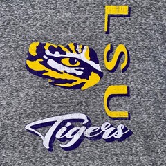 LSU Tigers Colosseum Long Sleeve T-Shirt Mens Heathered Gray Large NEW