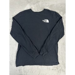 The North Face Black T-shirt Double-sided Long Sleeve Size M