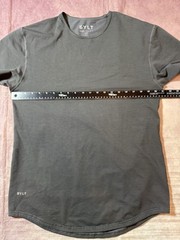 BYLT Drop Cut Lux Shirt Men’s Large S/S Athletic Gym Performance Stretch Workout