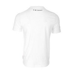 PUMA Bmw M Motorsport Car Graphic Crew Neck Short Sleeve T-Shirt Mens White Casu