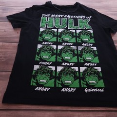 The Many Emotions OF Hulk merch Cartoon Promo Aop Print Tee Cotton, Men`s Size M