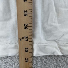 Vintage Blank White BVD Shirt Mens XS/Small Crewneck Combed Cotton Plain Tee