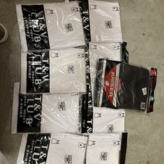 Lot Of 12 White/black Medium A-Shirt/ Tang Top Special,Last Of Inventory