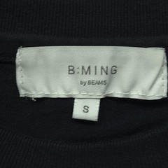 B MING By BEAMS Mens Shirt Small Black Basic Pocket Tee Crewneck Casual Plain S
