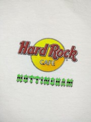 Vintage Hard Rock Cafe Nottingham Shirt Mens Large White Archer Graphic Tee UK