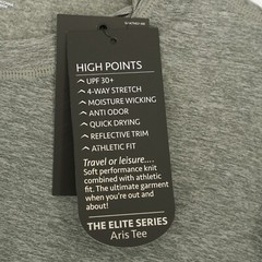 Solaris Active Men’s Short-Sleeve T-Shirt S Light Gray Heather Aris Tee NWT