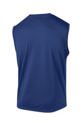 Sport Tek Sleeveless Posi Charge Competitor T Shirt Black True Royal ST352