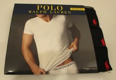 3 POLO RALPH LAUREN S M L XL SLIM FIT COTTON BLACK WHITE BLUE V NECK T SHIRTS