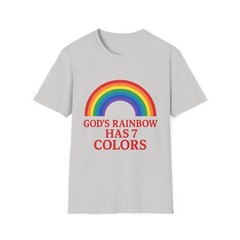 Rainbow Unisex Softstyle T-Shirt, God’s rainbow, Christian Gift, 7 colors