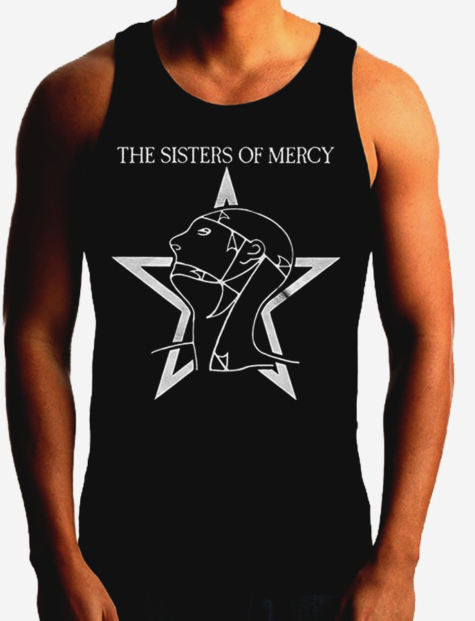 THE SISTER OF MERCY Heavy Metal Band Black Tank Top