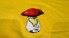1 or 5 Pack Men’s Earthbound Trading Co. Mushroom Forest Fungi T-Shirt Yellow XL