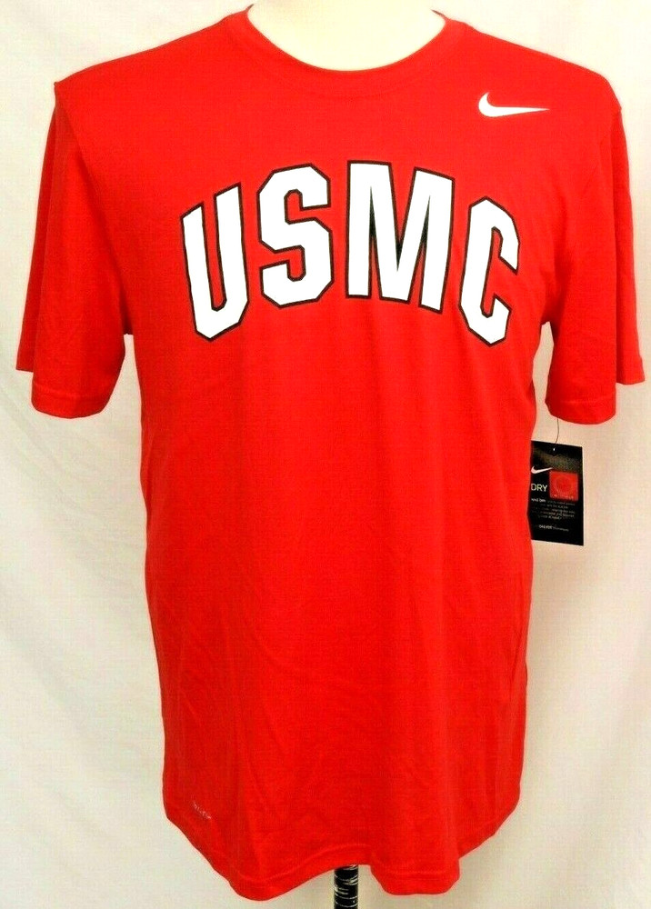 United States US Marine Corps USMC Nike Dri-Fit Red Legend SS Tee Shirt Men’s S