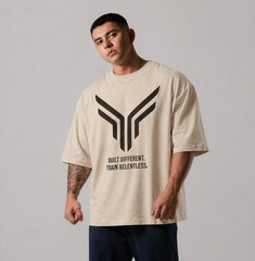 Men Running Sports Cotton T-shirt Gym Fitness Bodybuilding Loose Printed Shirt