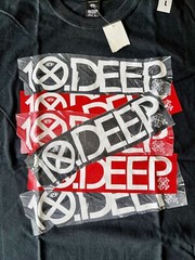 NEW 10.Deep T-shirt Tee Shirt 2XL XXL Extra Large Black Logo Red 10 Deep Vintage