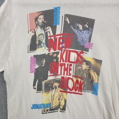 Vintage 1989 New Kids On The Block Hangin Tough Tour Shirt Screen Stars Sz. XL
