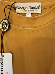 Giorgio Danieli Men’s Crew Neck Made in Italy Size Med Satin Shirt NWT