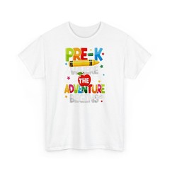 Pre-K Where The Adventure Begins Teacher T-Shirt