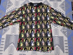 Vintage Michiko Koshino Pop Art Portrait All Over Print Long Sleeve Shirt Mens M