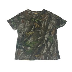 Vtg Outdoor Ridge Men’s Size M Camo Realtree AP Hardwoods TShirt Short Sleeve