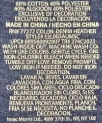 Disney Mickey Mouse Men’s Large T-Shirt 100 Years Of Wonder Logo Heather Blue