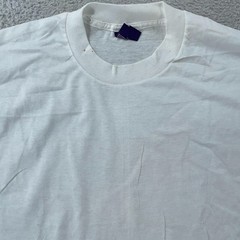 Vintage Blank White DPSC BVD Shirt Mens S/M Tee Combed Cotton Crewneck 90s