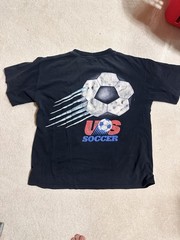 VTG 90s Looney Tunes Soccer FIFA Soccer Football Black Wild Oats T-Shirt XL