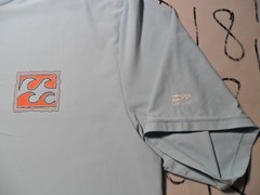 XL UV Surf Sun Rash Guard Billabong Baby Blue Shirt