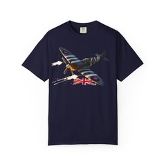 D-day Spitfire Classic WW2 fighter T-Shirt t.Different colours available..