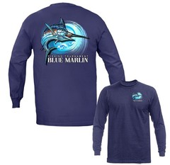 Blue Marlin Ocean Trophy Fishing Tournament Outdoor Sports Long Sleeve T-Shirt
