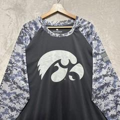 Iowa Hawkeyes Colosseum OHT Military Appreciation Digi Camo Long Sleeve Size 2X