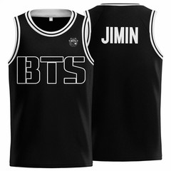 Special BTS Men and Women Black Basketball S-5XL Jersey TT1183