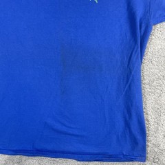 Seattle HempFest T Shirt Men Large Blue Staff 2015 SS Distressed Pot Leaf Grunge