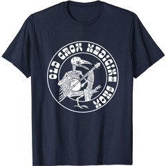 Old Crow Medicine Show T-Shirt Funny Banjo Crow Skeleton Graphic Tee Music Gift