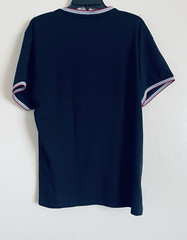 STONE FALCON HENLEY NECK BRND NEW $69 SHORT SLEEVE COTTON JUNIOR XL NAVY T-SHIRT