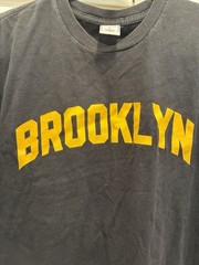Old Navy Men’s L Regular Black Crew Neck Short Sleeve Brooklyn Graphic T-Shirt