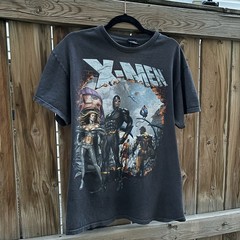 Vintage 2000s X-Men Cyclops Wolverine Marvel Mad Engine Tee Shirt Mens Large