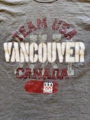Vintage USA Team Olympics T-Shirt Mens Large Gray Vancouver 2010 Outdoor Canada